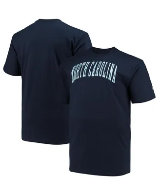 Men's Champion Navy North Carolina Tar Heels Big and Tall Arch Team Logo T-shirt