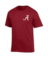 Men's Champion Crimson Alabama Crimson Tide Team Stack 2-Hit T-shirt