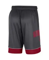 Men's Nike Charcoal, Cardinal Arkansas Razorbacks Fast Break Shorts