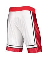 Men's Mitchell & Ness 1989-90 Basketball White Unlv Rebels Authentic Throwback College Shorts