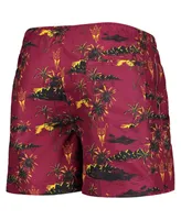 Men's Foco Maroon Arizona State Sun Devils Island Palm Swim Trunks