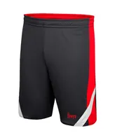 Men's Colosseum Scarlet and Black Nebraska Huskers Am I Wrong Reversible Shorts