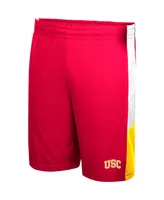 Big Boys Colosseum Cardinal Usc Trojans Very Thorough Colorblock Shorts