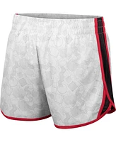 Women's Colosseum White, Black Usc Trojans The Plastics Geo Print Shorts