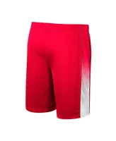 Men's Colosseum Red Wisconsin Badgers Lazarus Shorts