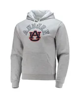 Men's League Collegiate Wear Heathered Gray Auburn Tigers Seal Neuvo Essential Fleece Pullover Hoodie