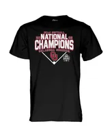 Men's Blue 84 Black Oklahoma Sooners 2022 Ncaa Softball Women's College World Series Champions Schedule T-shirt