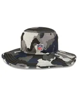 Men's New Era Camo Seattle Seahawks 2022 Nfl Training Camp Official Panama Bucket Hat