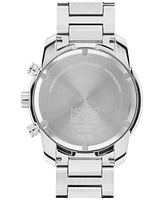 Movado Men's Bold Verso Silver-Tone Stainless Steel Bracelet Watch 44mm