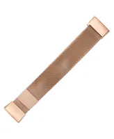 WITHit Gold-Tone Stainless Steel Mesh Band Compatible with Fitbit Charge 3 and 4 - Rose Gold
