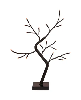 Led Lighted Weeping Halloween Twig Tree with Orange Lights