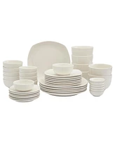 Inspiration by Denmark Soft Square 42 Pc. Dinnerware Set, Service for 6
