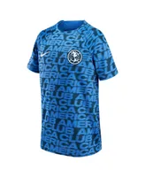 Big Boys Nike Blue Club America 2022 Pre-Match Raglan Performance Top