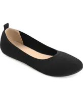 Journee Collection Women's Jersie Knit Flats