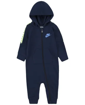 Nike Baby Boys Futura Taping Long Sleeve Hooded Coverall