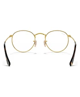 Ray-Ban RX3447V Round Metal Optics Men's Round Eyeglasses