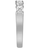 Diamond Princess Five Stone Band (1 ct. t.w.) in 14k White Gold