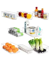 Sorbus Plastic Refrigerator Freezer and Fridge Bins Organizer Set, Pack of 8