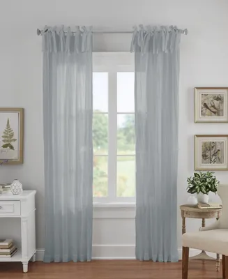 Elrene Home Fashions Jolie Semi-Sheer Tab Top Window Curtain