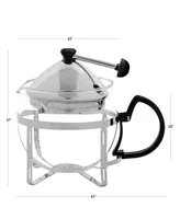 Ovente Glass Teapot with Removable Stainless-Steel Infuser FGH17T, 17 oz