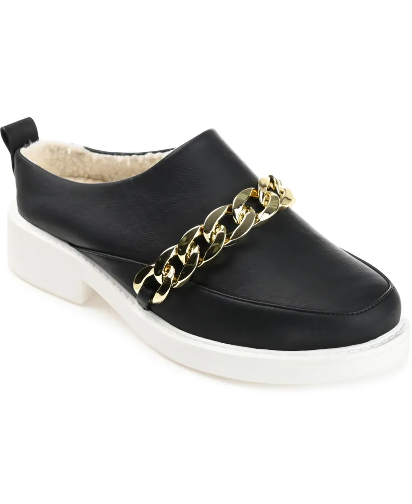 Journee Collection Women's Sheah Chain Loafers