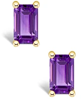 Amethyst (5/8 ct. t.w.) Stud Earrings 14K White Gold or Yellow