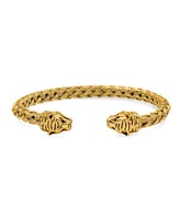 Steeltime Braided Wire Tiger Head Bracelet