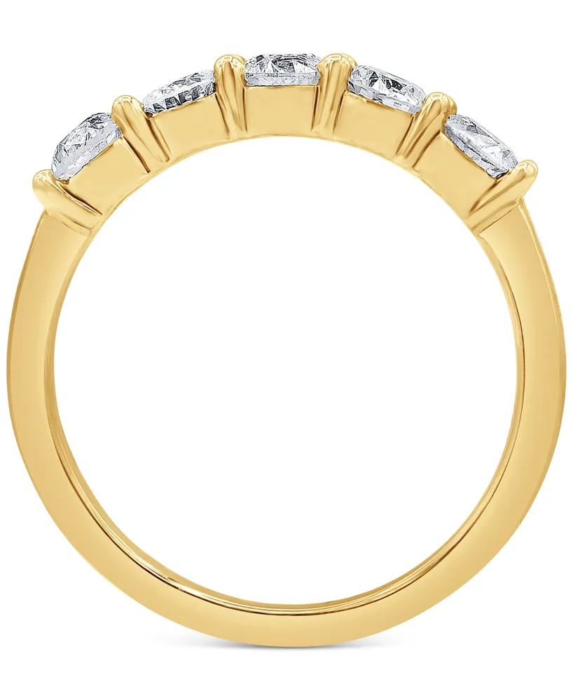 Diamond Five Stone Band (1 ct. t.w.) in 14k Gold