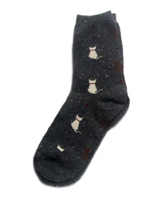 Stems Cat crew socks