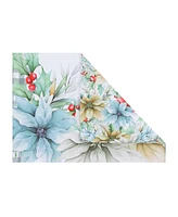 Laural Home Glad Tidings Set of 4 Placemats, 13" x 19" - Off