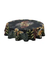 Laural Home Sophisticated Autumn 70" Round Tablecloth