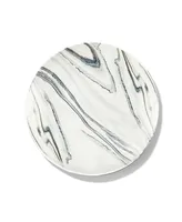 American Atelier Faux Marble Coupe Dinnerware Set, 16 Piece