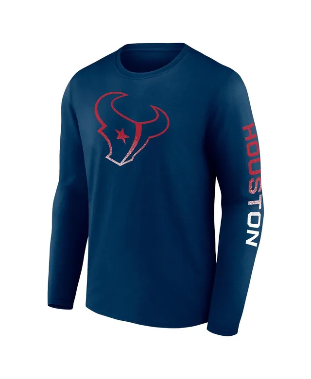 Men's Fanatics Branded White Houston Texans Long Sleeve T-Shirt