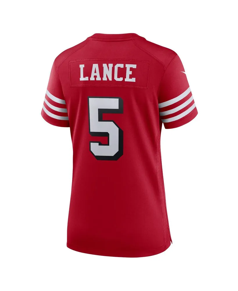 Women's Nike Trey Lance Scarlet San Francisco 49ers Alternate Game Jersey