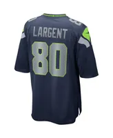 Men's Nike Steve Largent College Navy Seattle Seahawks Game Retired Player Jersey