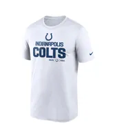 Men's Nike White Indianapolis Colts Legend Community Performance T-shirt