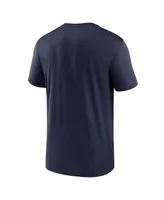 Men's Nike Navy Tennessee Titans Horizontal Lockup Legend T-shirt