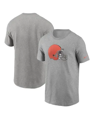 Men's Nike Heathered Gray Cleveland Browns Primary Logo T-shirt