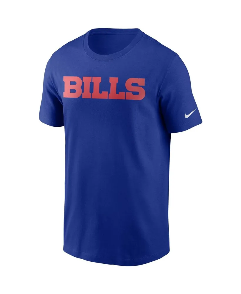 Men's Nike Royal Buffalo Bills Team Wordmark T-shirt