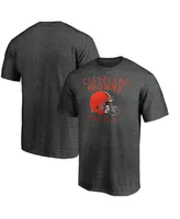 Men's Majestic Heathered Charcoal Cleveland Browns Showtime Logo T-shirt