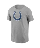 Men's Nike Heathered Gray Indianapolis Colts Primary Logo T-shirt