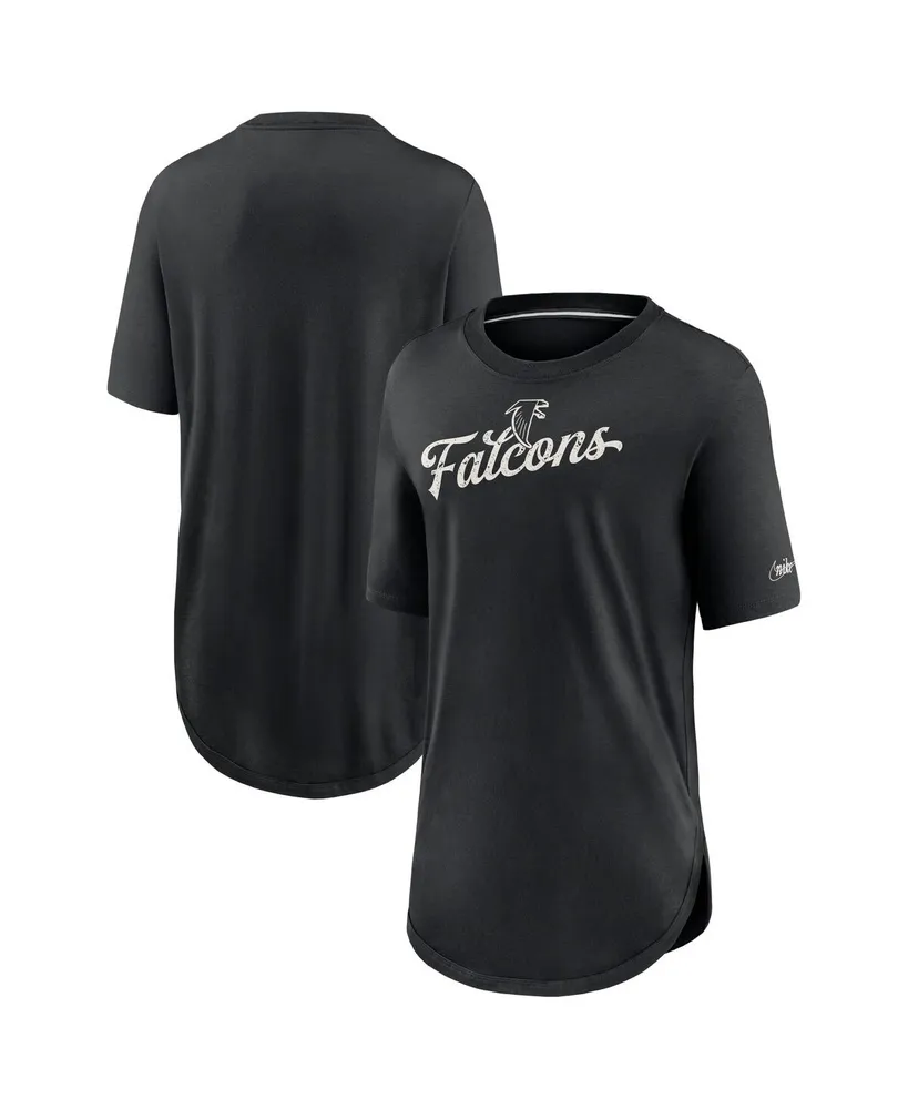 Women's Nike Heather Black Atlanta Falcons Local Fashion Tri-Blend T-Shirt Size: Extra Small