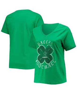 Women's Fanatics Green Dallas Cowboys Plus Celtic T-shirt