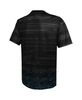 Men's New Era Black Carolina Panthers Combine Authentic Sweep T-shirt