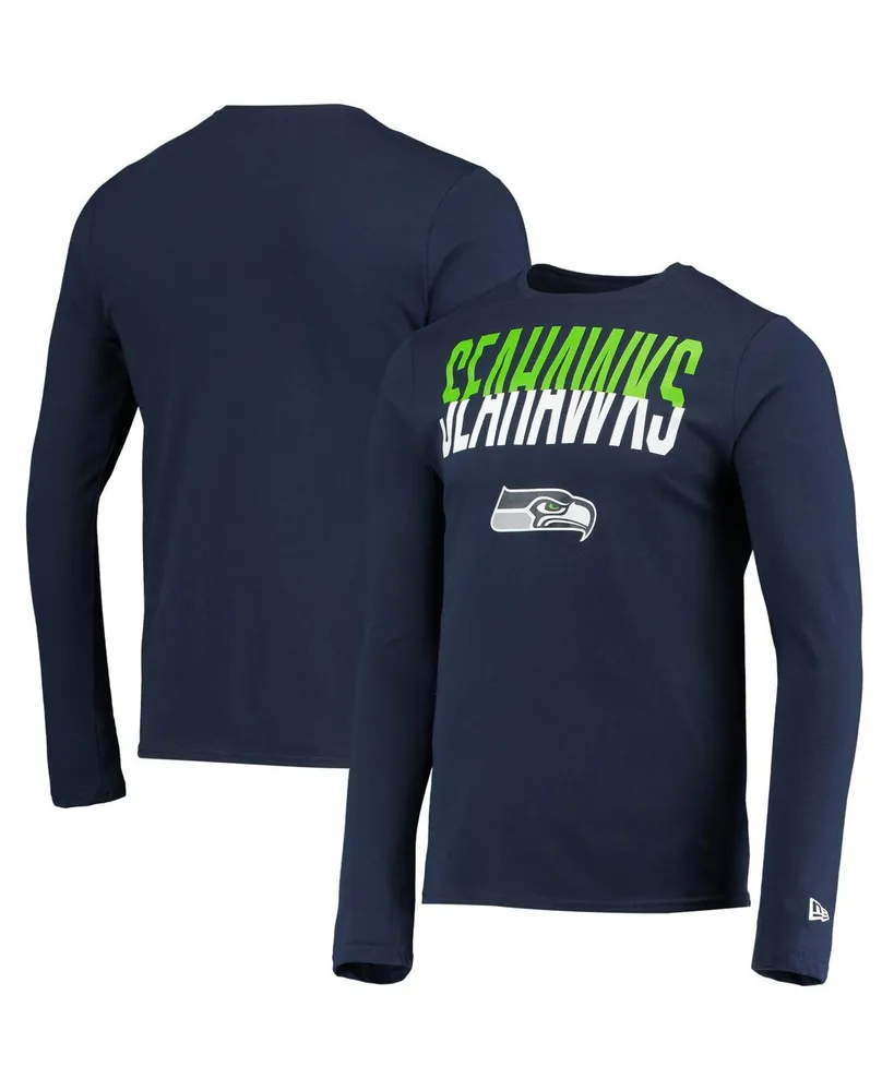 New Era Seahawks College Jersey Long Sleeve T-Shirt