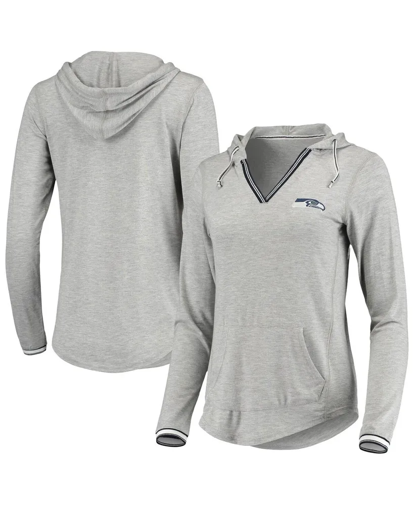 Youth Heathered Gray Seattle Seahawks On Guard Hoodie T-Shirt