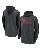 Men's Nike Heathered Charcoal, Black Arizona Cardinals Surrey Legacy Pullover Hoodie