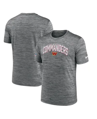 Men's Nike Gray Washington Commanders Velocity Athletic Stack Performance T-shirt