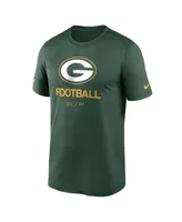 Men's Nike Green Green Bay Packers Infographic Performance T-shirt