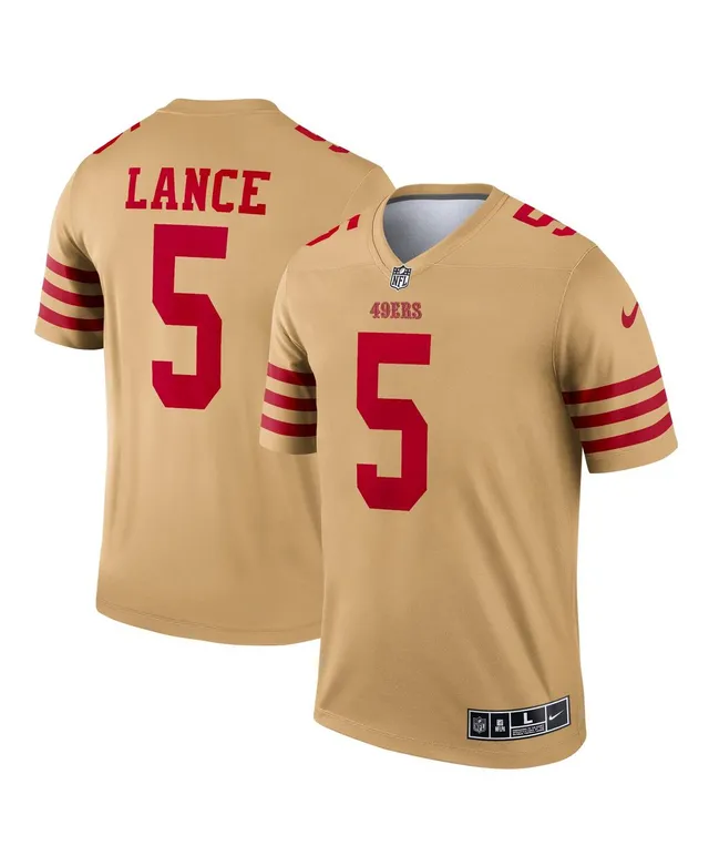 Men's Nike Trey Lance Gray San Francisco 49ers Atmosphere Fashion Game  Jersey